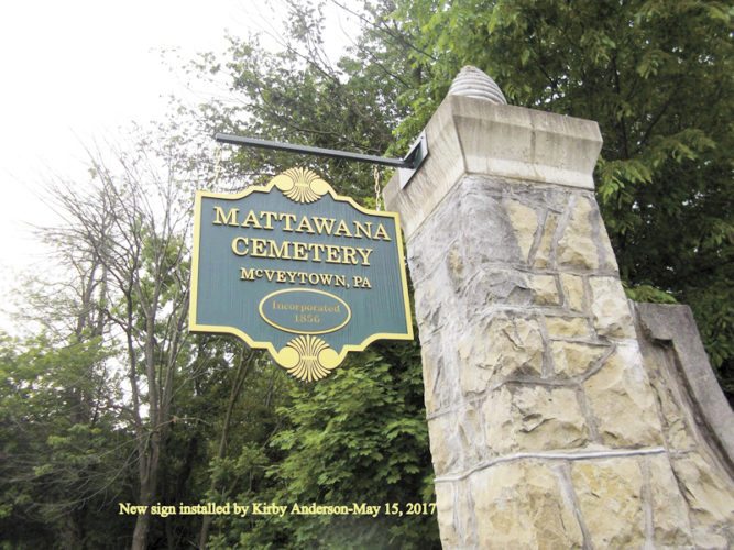 Memories of the Mattawana Cemetery